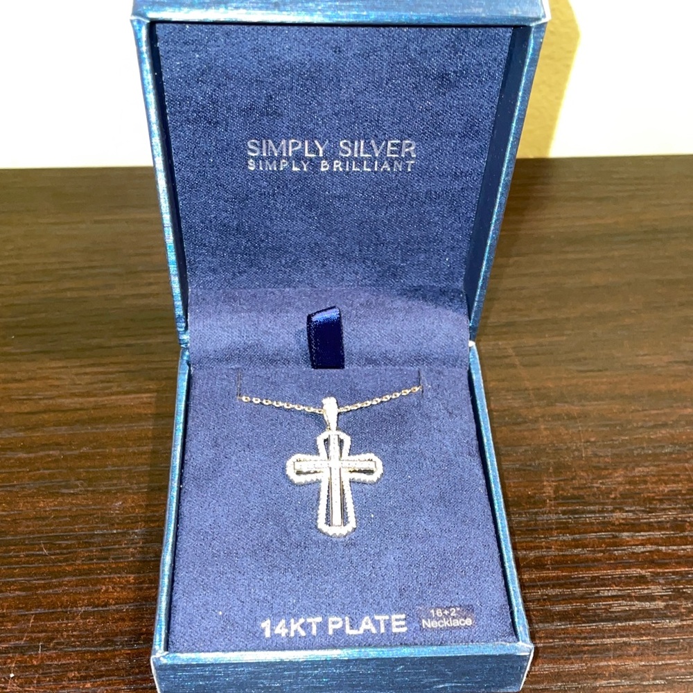 Simply Silver Cross Necklace